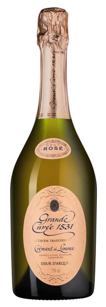 Вино игристое Гранд Кюве 1531 Креман де Лиму Розе 2023 Розовое Брют 12% 0,75 л фото