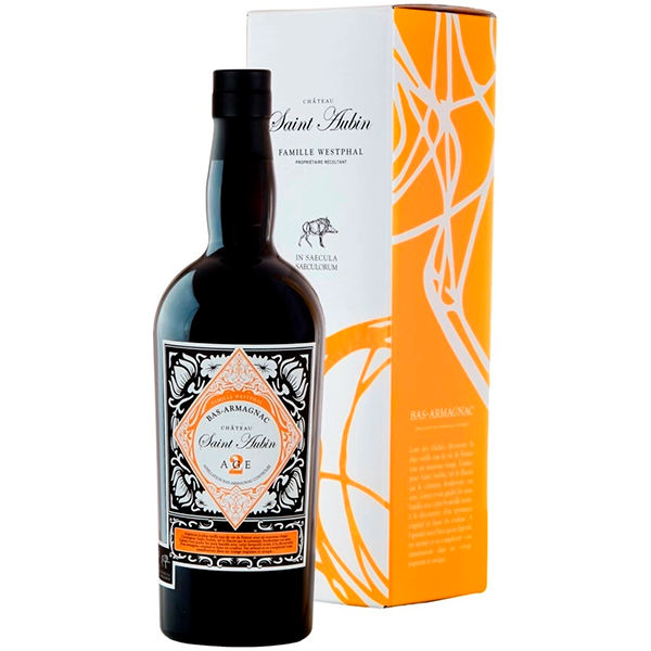 Арманьяк Saint Aubin 2 Age Bas-Armagnac in gift box 0,7 л фото
