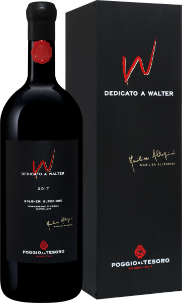 Вино Красное Сухое Poggio Al Tesoro Dedicato A Walter Bolgheri Superiore in gift box 2017 1,5 л фото