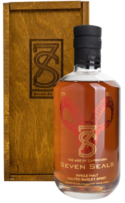 Виски Seven Seals Zodiak The Age of Capricorn Single Malt in wooden box 0,5 л фото