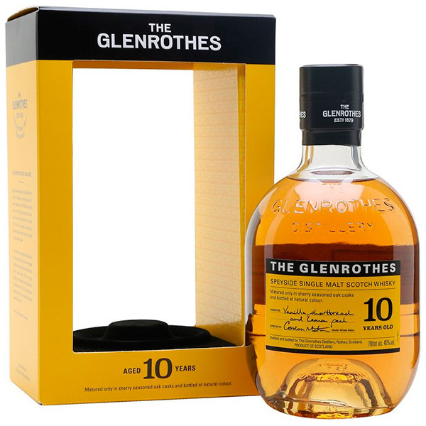 Виски Glenrothes 10 Years Old Single Malt Speyside in gift box 0,7 л фото