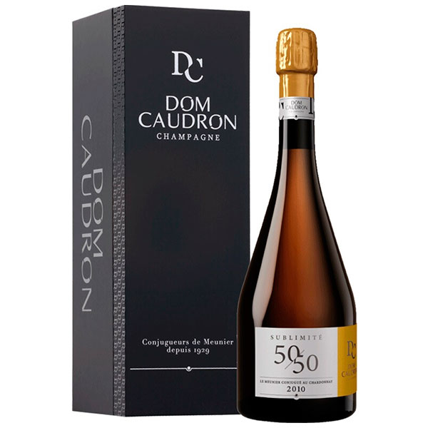 Шампанское Белое Брют Dom Caudron Sublimite 50/50 Brut Champagne in gift box 2010 0,75 л фото