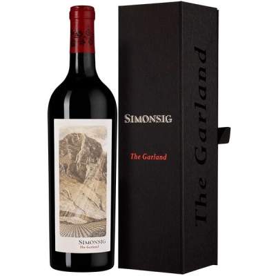 Вино Красное Сухое Simonsig The Garland Stellenbosch in gift box 2018 0,75 л фото