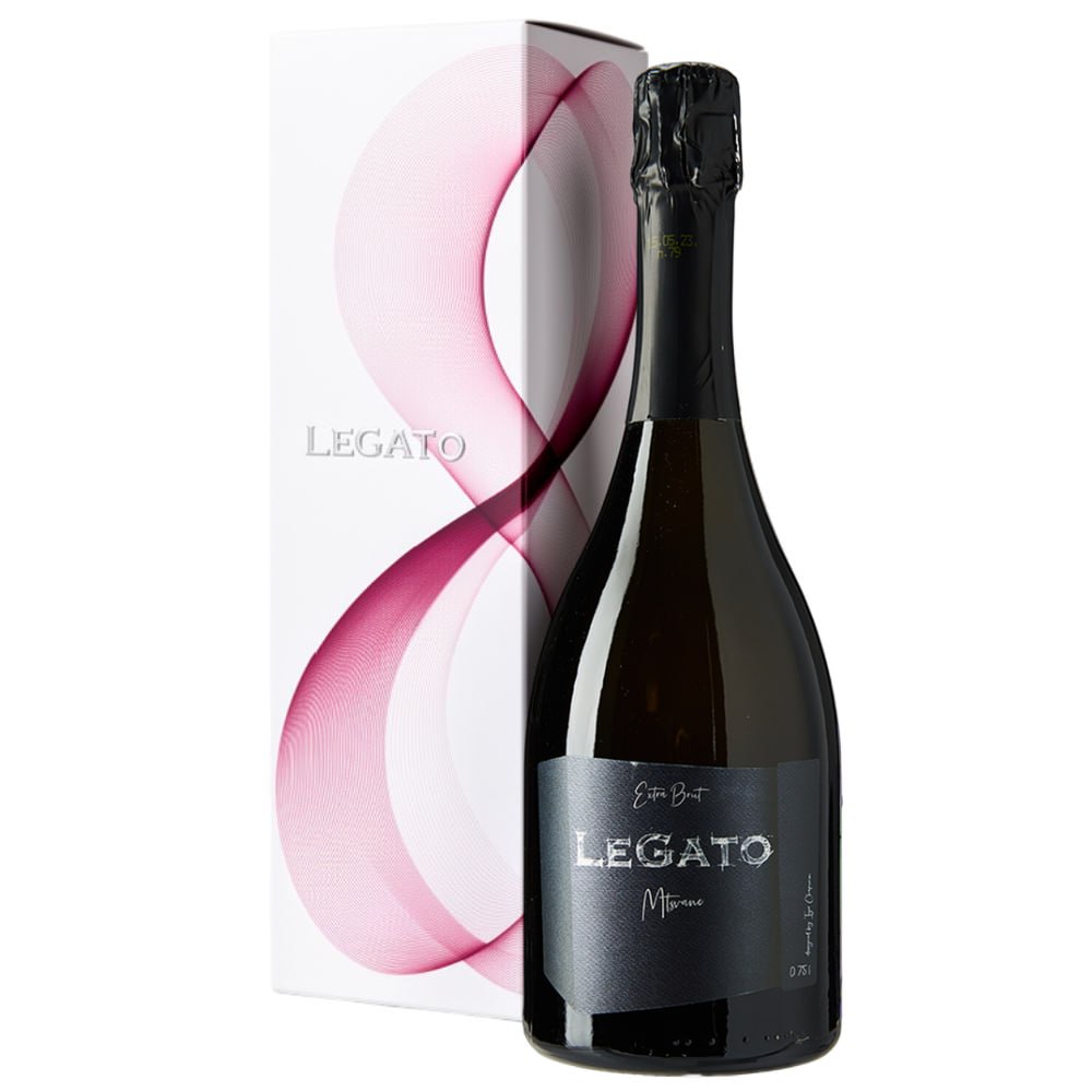Вино игристое Белое Экстра Брют LeGato Mtsvane Extra Brut in gift box 2024 0,75 л фото