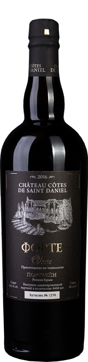 Вино Красное Сладкое Chateau Cotes de Saint Daniel Forte 2018 0,75 л фото
