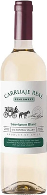 Вино Белое Полусладкое Carruaje Real Sauvignon Blanc Semi Sweet Valle Central 2025 0,75 л фото