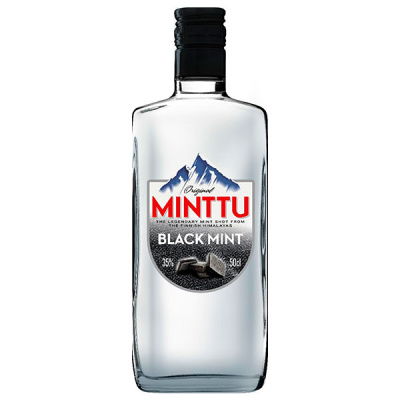 Ликер Минтту Блэк Минт со вкусом лакрицы и мяты 35% 0,5 л фото