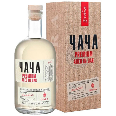 Чача Dora Premium Aged in Oak in gift box 0,5 л фото