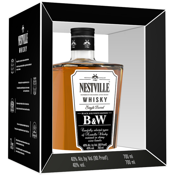 Виски Nestville Black & White in gift box 0,7 л фото