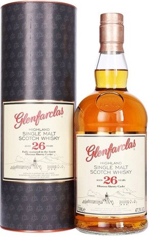 Виски Glenfarclas 26 years old Single Malt Speyside in tube 0,7 л фото