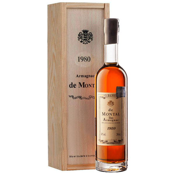 Арманьяк De Montal Bas-Armagnac in wooden box 1980 0,20 л фото