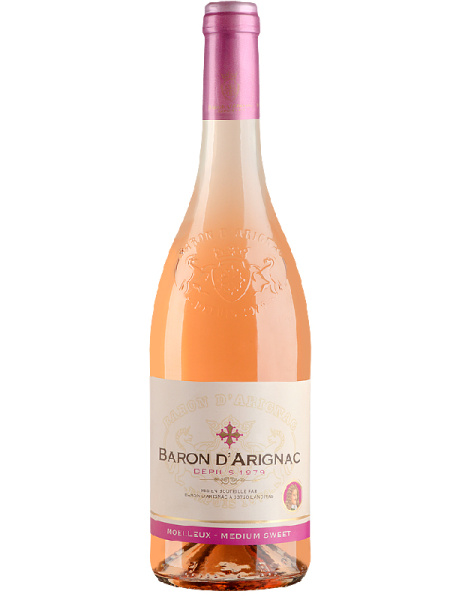 Вино Розовое Полусладкое Baron D’Arignac 0,75 л фото