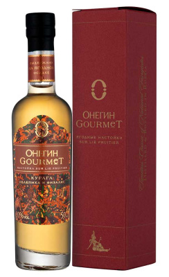 Настойка Onegin Gourmet Dried Apricots Sea Buckthorn Physalis in gift box 0,05 л фото