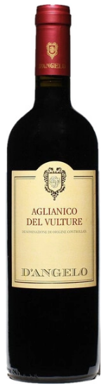Вино Красное Сухое D'Angelo Aglianico del Vulture 2021 0,75 л фото