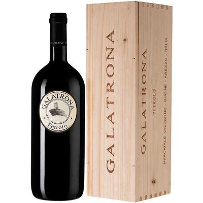 Вино Красное Сухое Petrolo Galatrona Toscana in wooden box 2017 1,5 л фото