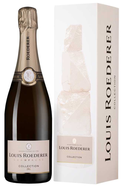 Вино игристое Белое Брют Louis Roederer Collection Brut Champagne in gift box 2020 0,75 л фото