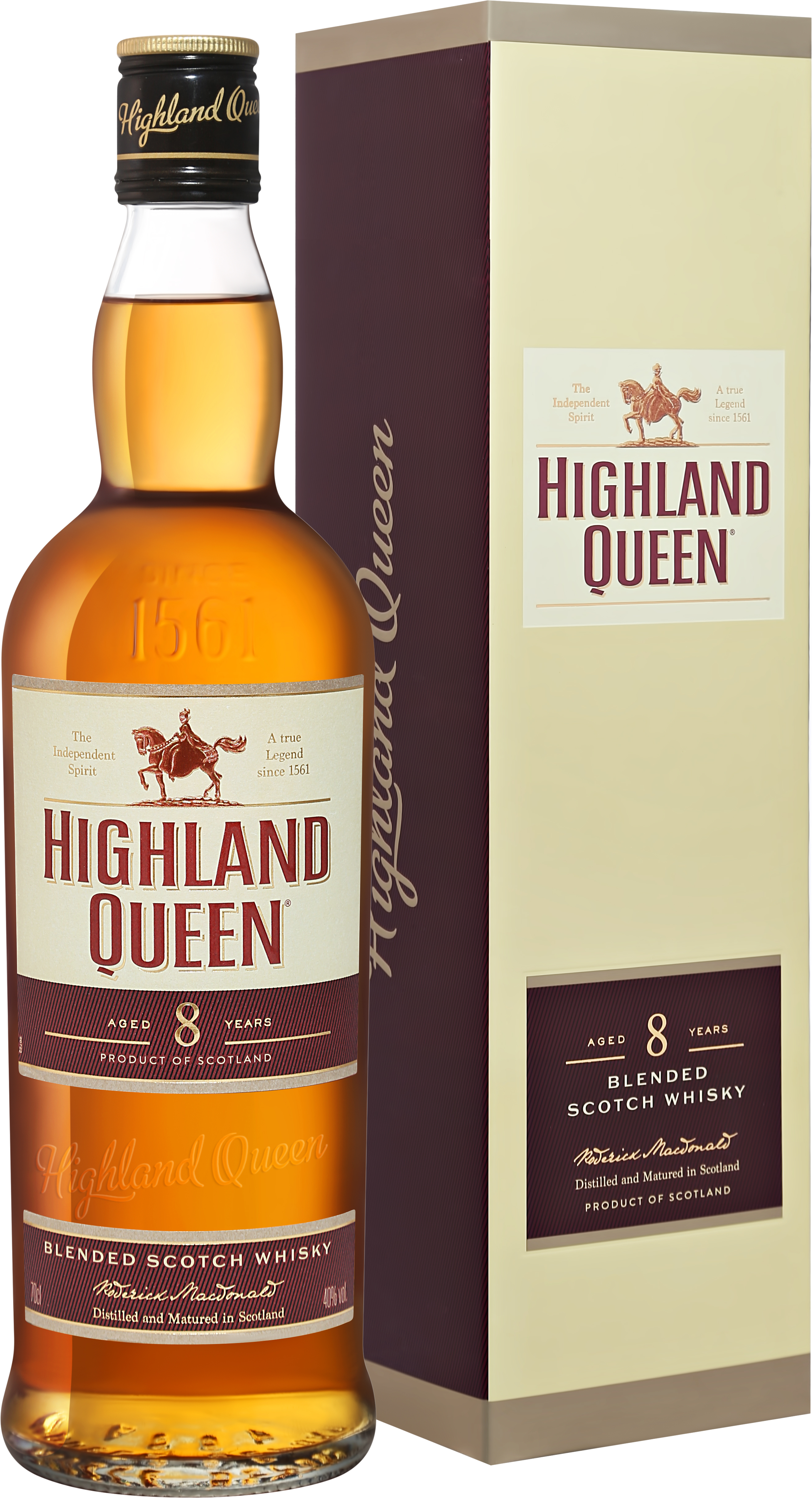 Виски Highland Queen Blended 8 yo in gift box 0,7 л фото