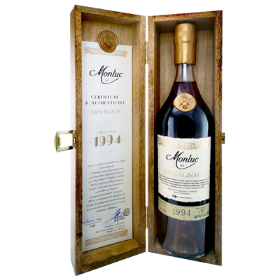 Арманьяк Monluc in wooden box 0,70 л фото