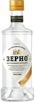 Водка Зерно Натуральная Зерновая 40% 0,5 л фото