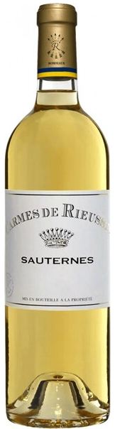 Вино Белое Сладкое Les Carmes de Rieussec Sauternes 2014 0,75 л фото