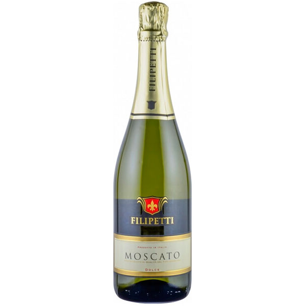 Вино игристое Белое Сладкое Filipetti Moscato Dolce 0,75 л фото
