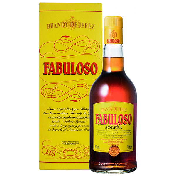 Бренди Bodegas Hidalgo La Gitana Fabuloso Solera Brandy de Jerez in gift box 0,7 л фото
