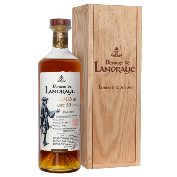 Коньяк Deniort de Lanoraye 50 YO Single Estate Fins Bois 0,7 л фото