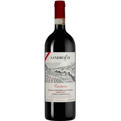 Вино Красное Сухое Sandro Fay Carteria Valtellina Superiore Valgella Riserva 2017 0,75 л фото