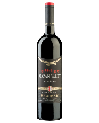 Вино Красное Полусладкое Megobari Alazany Valley Red 2023 0,75 л фото