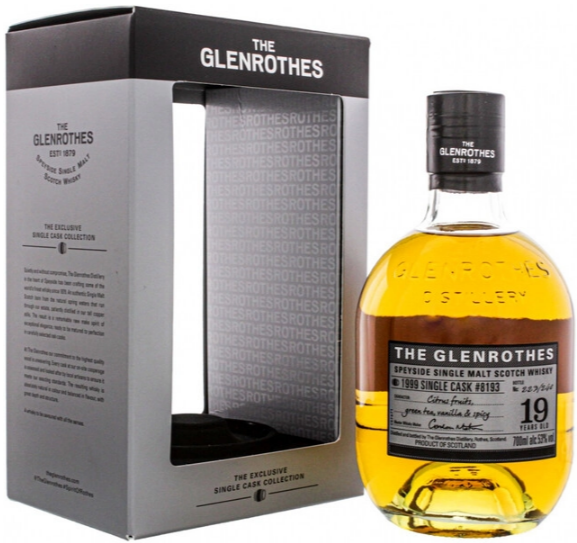 Виски Glenrothes 19 Years Old Single Cask Single Malt Speyside in gift box 1999 0,7 л фото