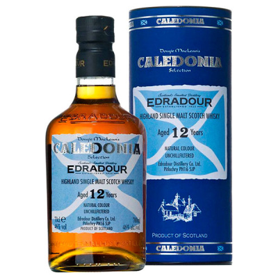 Виски Edradour Caledonia 12 Years Old Single Malt Highland in tube 0,7 л фото