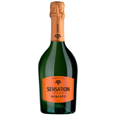 Вино игристое Белое Сладкое Sensation Moscato 0,75 л фото