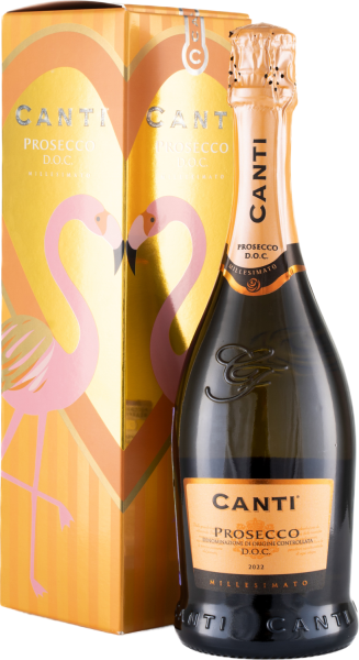 Вино игристое Canti Prosecco in gift box 2022 0,75 л фото