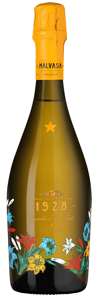 Вино игристое Белое Полусладкое Cavicchioli Fantasia Malvasia 2024 0,75 л фото