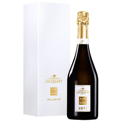 Шампанское Белое Брют Jacquart Blanc de Blancs Millesime Champagne in gift box 2013 0,75 л фото