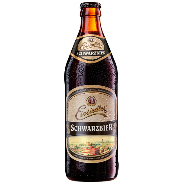 Пиво Einsiedler Schwarzbier 0,50 л фото