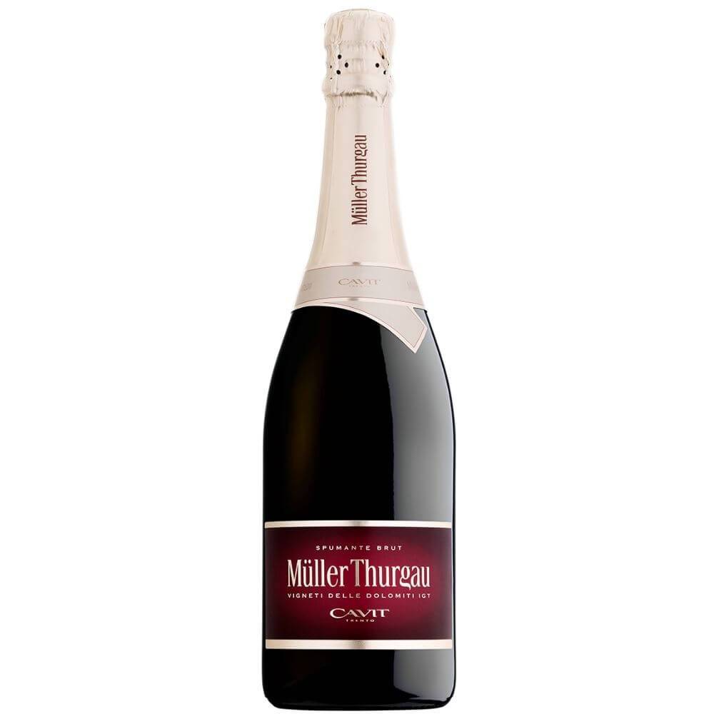 Вино игристое Белое Брют Cavit Muller Thurgau Brut 2024 0,75 л фото
