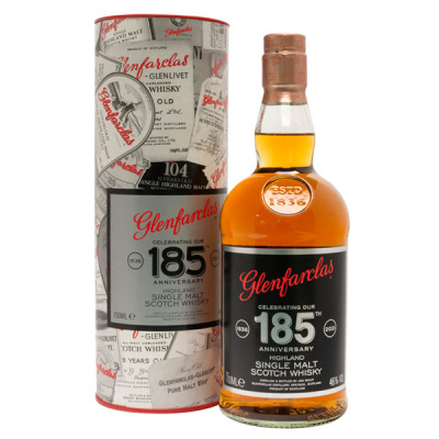 Виски Glenfarclas 185 Anniversary Single Malt Speyside in tube 0,70 л фото