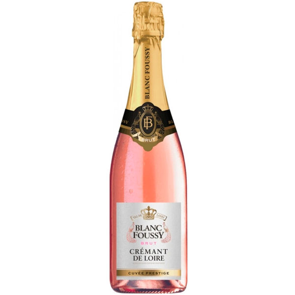 Вино игристое Розовое Брют Blanc Foussy Cuvee Prestige Rose Brut Cremant de Loire 0,75 л фото