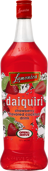 Ликер Ламоника Дайкири со вкусом клубники 12% 0,85 л фото