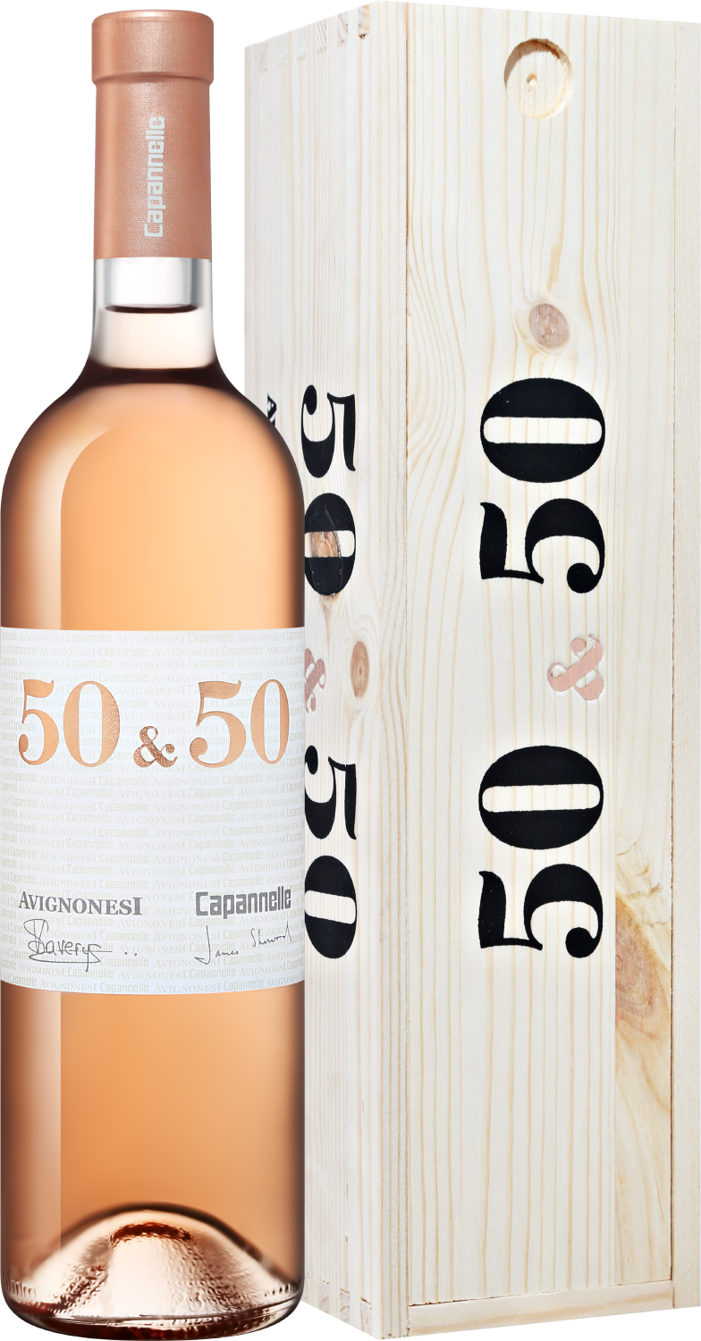 Вино Розовое Сухое Avignonesi 50 & 50 Toscana in gift box 2023 0,75 л фото