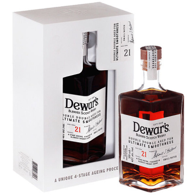 Виски Dewar's 21 years old in gift box 0,50 л фото