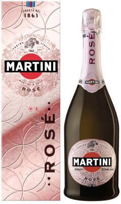 Вино игристое Martini Rose Extra Dry in gift box 0,75 л фото