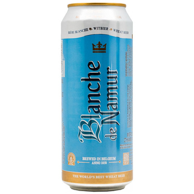 Пиво Blanche de Namur in can 0,50 л фото