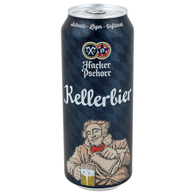 Пиво Светлое Hacker-Pschorr Kellerbier in can 0,5 л фото