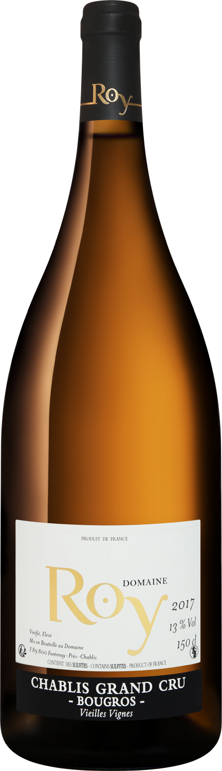 Вино Белое Сухое Domaine Roy Chablis Grand Cru Bougros 2017 1,5 л фото