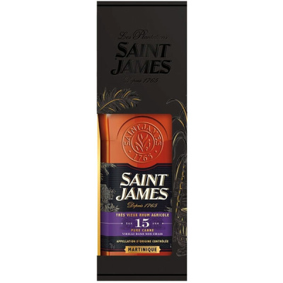 Ром Saint James Tres Vieux Agricole 15 Years Old Martinique in gift box 0,7 л фото