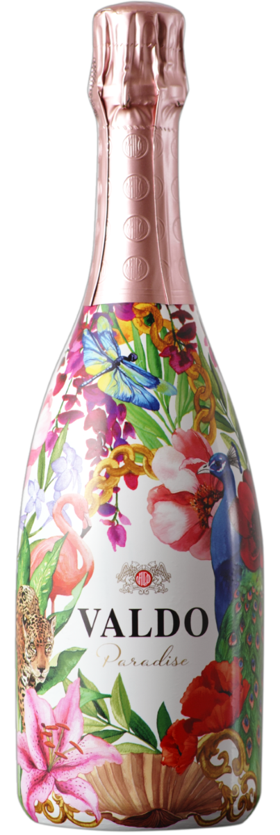 Вино игристое Розовое Брют Valdo Paradise Rose Brut 2024 0,75 л фото