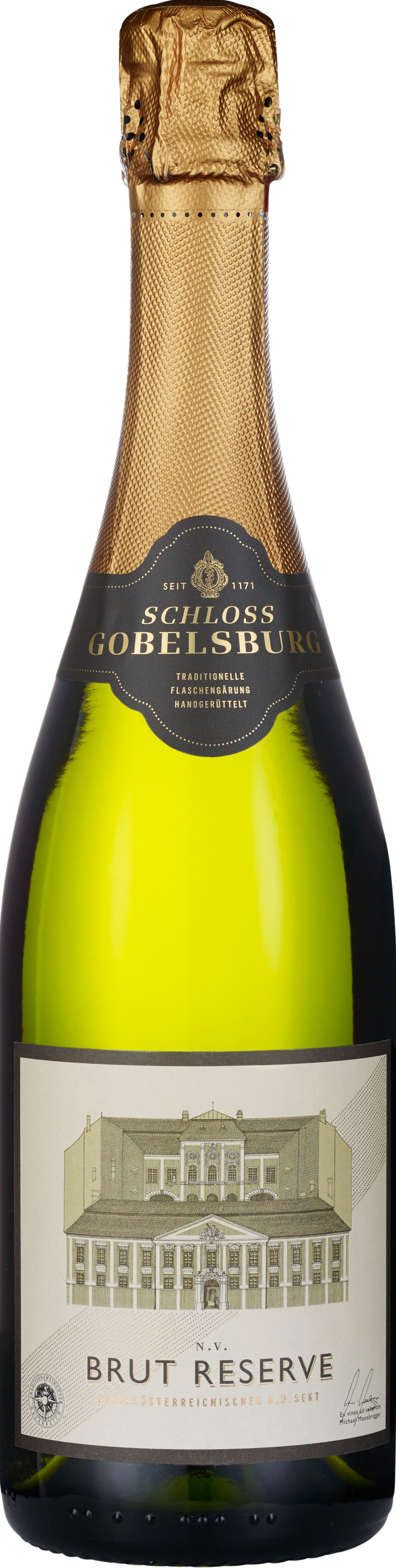 Вино игристое Белое Брют Schloss Gobelsburg Brut Reserve 2021 0,75 л фото