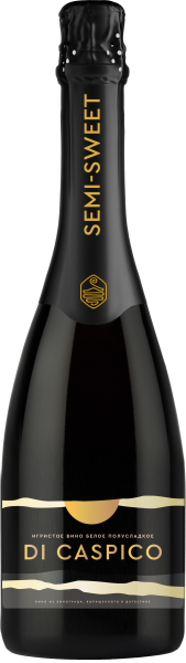 Вино игристое Ди Каспико Белое Полусладкое 2023 белое полусладкое 11% 0,75 л фото
